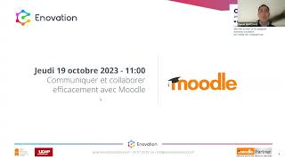 Webinaire Enovation | Communiquer et collaborer efficacement avec Moodle