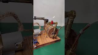 DIY Steam Engine #enginediyshop #steamengine #steam #enginemodel #engine  #engineer #fyp