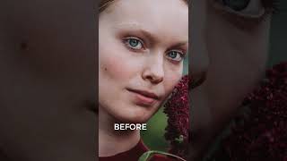 Retouching a spring portrait