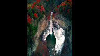 Beautiful Taughannock Falls State Park in New York USA