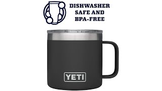 YETI Rambler 14 oz Mug, Stainless Steel