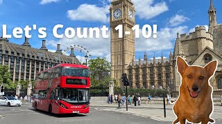 Professor Ginger Goes to London - The Queen's Platinum Jubilee - The Corgi Trail - Counting 1-10