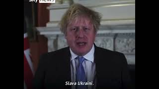 Boris Johnson Speaking Russian and Ukrainian - re. Putin Invasion of Ukraine