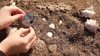 ASMR 바닷가 모래 이어 클리닝 / Sand ear cleaning on the beach / No talking