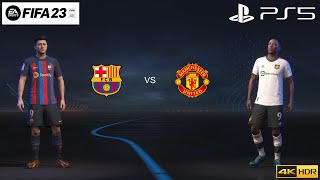 FIFA 23 | Barcelona VS Manchester United - Europa League 2023 | PS5 Gameplay [4k 60FPS]