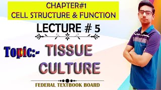 TISSUE CULTURE | Lecture#5 | Chapter#1 (Cell Structure & Functions) | XI Biology | Federal TB