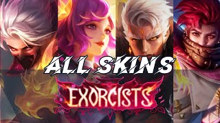 All EXORCISTS skin 2024 ✨💜💗 Mobile Legends (⁠ﾉ⁠◕⁠ヮ⁠◕⁠)⁠ﾉ⁠*⁠.⁠✧ ☂️⏱️😈⚔️