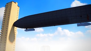 Zeppelin Crash Into Building - Teardown