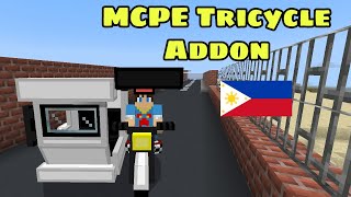 MCPE Tricycle Addon | Philippines Tricycle | Mod Download | Tagalog