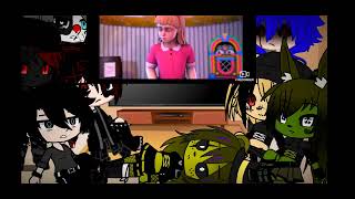 Xylem and  fnia Reacts to Afton Family:AP AngryPiggy Remix /Gacha Club /FNAF