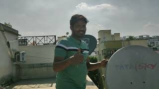 Dish tv installation Airtel digital tv installation full video Part-7