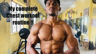 My complete chest workout routine | I followed for years | let’s check out my pump