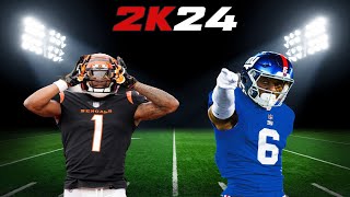 NFL 2K24 | Bengals at Giants 🏈 | Week 6 | NFL 2K5 | PCSX2