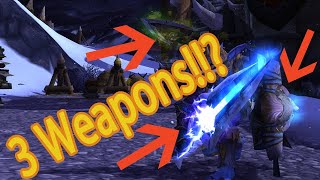 World of Warcraft Glitch: Wield 3 Weapons as Warrior [COSMETIC ONLY]