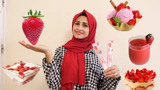 قضيت يومي كامل بنكهة الفراولة 🍓🍓 اندمت