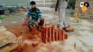 wall parapet design with brick cutting l parapet design l How to make wall parapet design