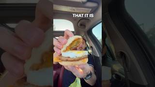 Cheesy jalapeño sausage egg McMuffin