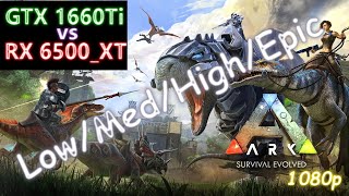 RX 6500 XT vs. GTX 1660ti - ARK: Survival Evolved - 1080p