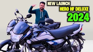 New launch 2024 hero hf deluxe ❤️ Onroad price ❤️ mileage ❤️ minimum down payment #irfanartdumka