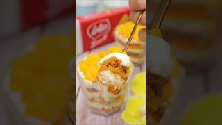 So Easy You Won't Believe It! No Bake Mango Cheesecake Dessert Recipe Revealed! #shorts