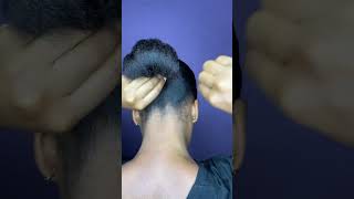 Side part, low bun #hairstyle #shorts #shortvideo