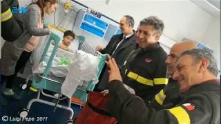 Visita dei Vigili del Fuoco al reparto di Oncologia Pediatrica di Nocera Inferiore