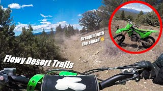 Back in the Desert! | High Speed Desert Riding on the KX450X