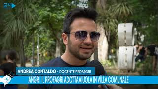 ANGRI. Il ProfAgri adotta aiuola in Villa Comunale