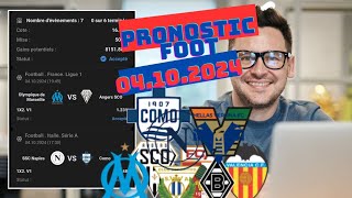 PRONOSTIC FOOT : Mes top 5 pronostic Football Aujourd'hui (VENDREDI 04.10.2024)