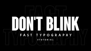 Don't Blink Typography Editing In Kinemaster!🔥| Fast Typography | TUTORIAL | By MS TIPS AND TRICKS!