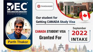 Student Canada Study Visa Success Story  | Parth Thakor Canada Student Review | DEC - 6355600204