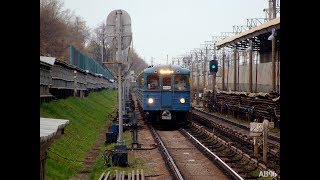 [Ретро-метро]: Состав Еж3/Ем-508Т на перегоне "Рязанский проспект" - "Выхино"