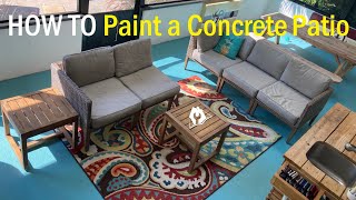 HOW TO Paint a Concrete Patio (remodel with Behr Porch and Floor Paint)