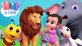 Звуки Животных песня 🐶 Детские песни 🦁 Мультики для детей - HeyKids