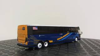 New York City MTA Route SIM3 Prevost X3-45 in 1/87 Scale Diecast Model