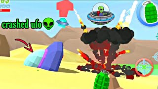 I found crashed *UFO* in dude theft wars 👽🛸