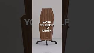 Coffin-Shaped Office Chair ⚰️ #contemporaryart #art #shorts