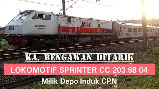 KA. BENGAWAN Ditarik Lokomotif Sprinter CC 203 98 04 Milik Depo Induk CPN