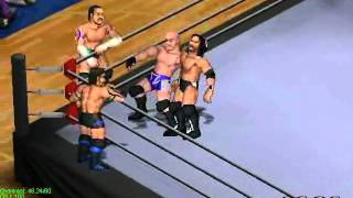 CM Punk & Seth Rollins & Austin Aries vs Christopher Daniels & Daniel Bryan - Handicap Match