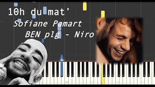 10h du mat' / Piano Theme - Sofiane Pamart ft. BEN plg - Niro (Synthesia tutorial | Piano sheet)