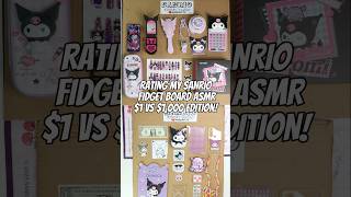 $1 sanrio fidget board asmr #fidget#asmr#diy#craft#sanrio#hellokitty #fyp#kuromi #shorts