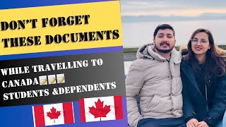 List of documents to carry to Canada as International Students & Dependents// Don't forget any//