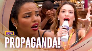 PROPAGANDA! BEATRIZ TIRA PACIÊNCIA DE PITEL FAZENDO COMERCIAL AO VIVO PRA IRRITAR A SISTER | BBB 24