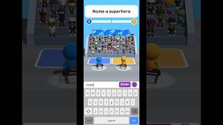 Guess the answer,name a superhero level 2 #shorts #games #gameplay