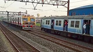 Dangerous🔥Train Race Barddhaman Via Chord V/s Katwa Galloping EMU Passenger Trains Indian Railways