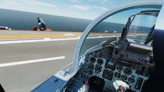 DCS Su-33 Carrier land & takeoff in VR - Yellow 13