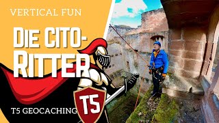 Die CITO-Ritter der Burg Frankenstein - T5 Geocaching - #VerticalFun