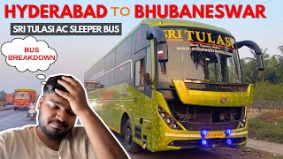 Hyderabad to Bhubaneswar Bus | SRI TULASI Travels AC Sleeper Bus