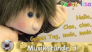 Musikstunde 3 - Hallo, Ciao Ciao - Grundschule - Musikunterricht - mitsingen - Kinderlieder - Witz