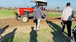 Swaraj 960 With 12 X 12 Harrow pulling competition